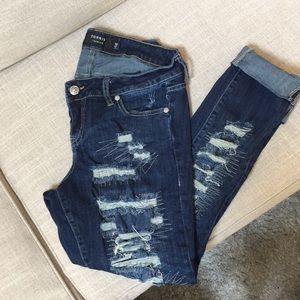 Torrid destructed premium denim size 12